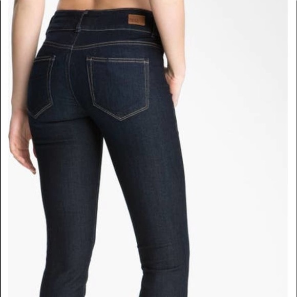 PAIGE Women's Boot Cut Jeans - Dark Blue - Picture 2 of 5